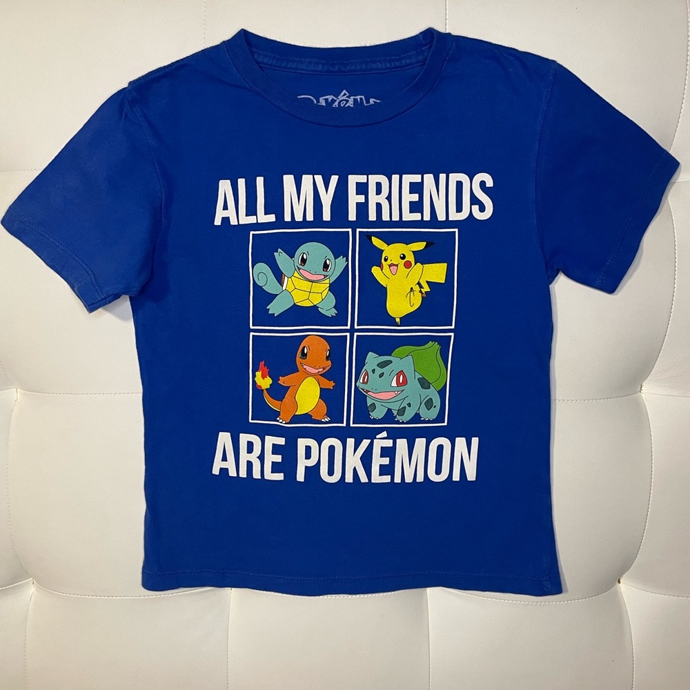 Pokémon boys blue tee shirt size xs